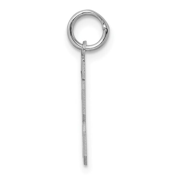 Sterling Silver, Athletic Collection, Small Polished Number 13 Pendant - Picture 2 of 5